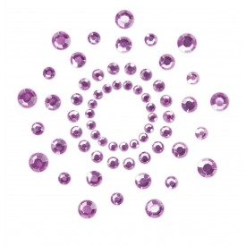 Фиолетовые наклейки на грудь Mimi